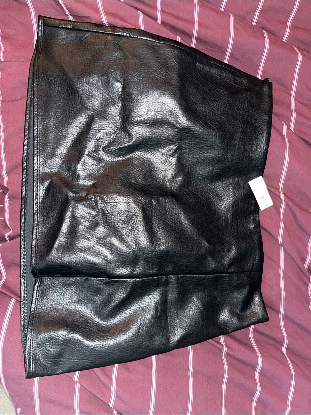 Old Navy Black Faux Leather Mini Skirt